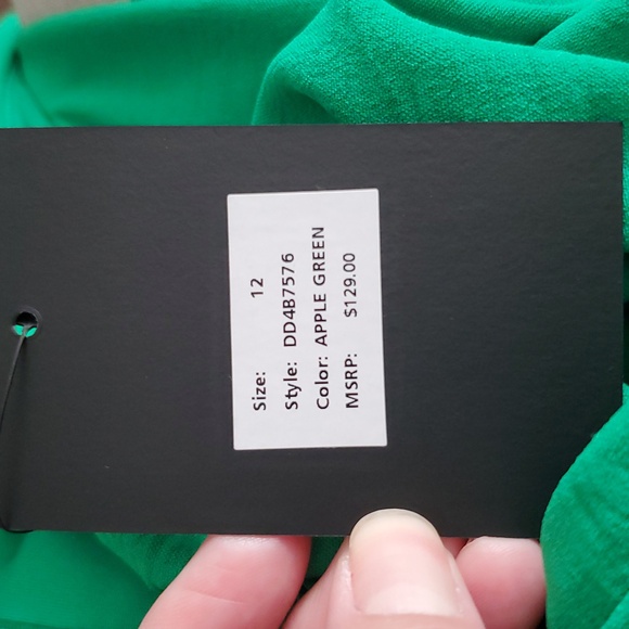 DKNY Apple Green Sleeveless Cocktail Dress - Picture 14 of 16